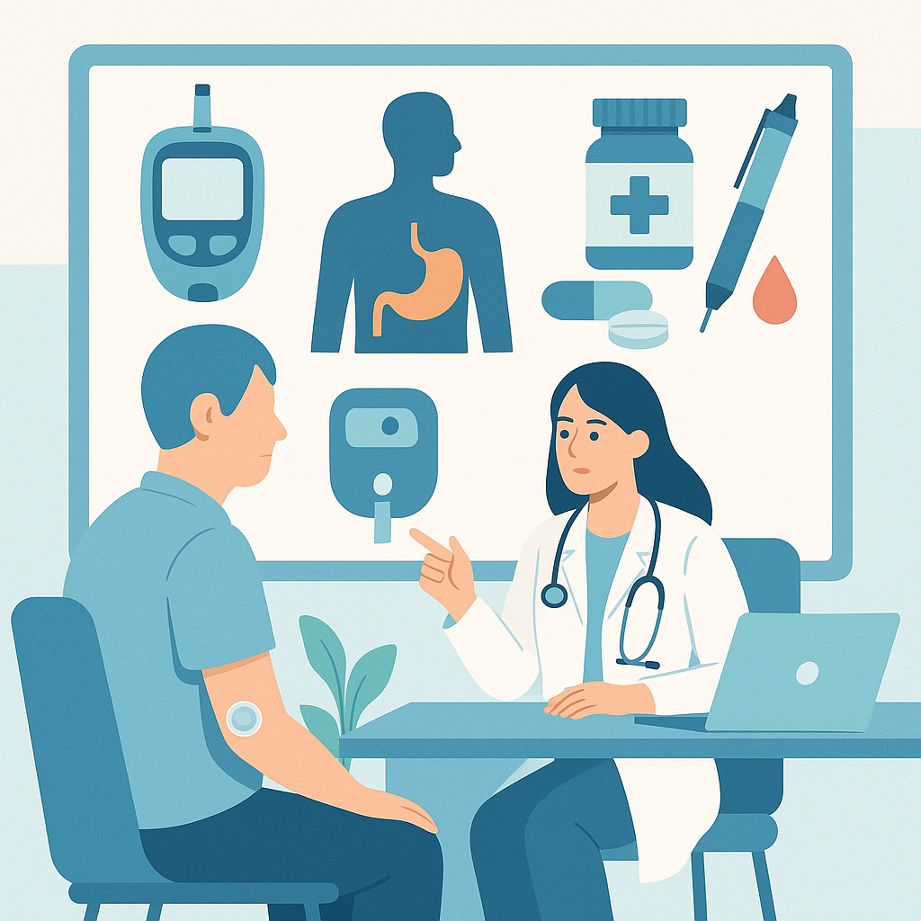 Illustration medicale - Présentation dossier diabétologie N° 94