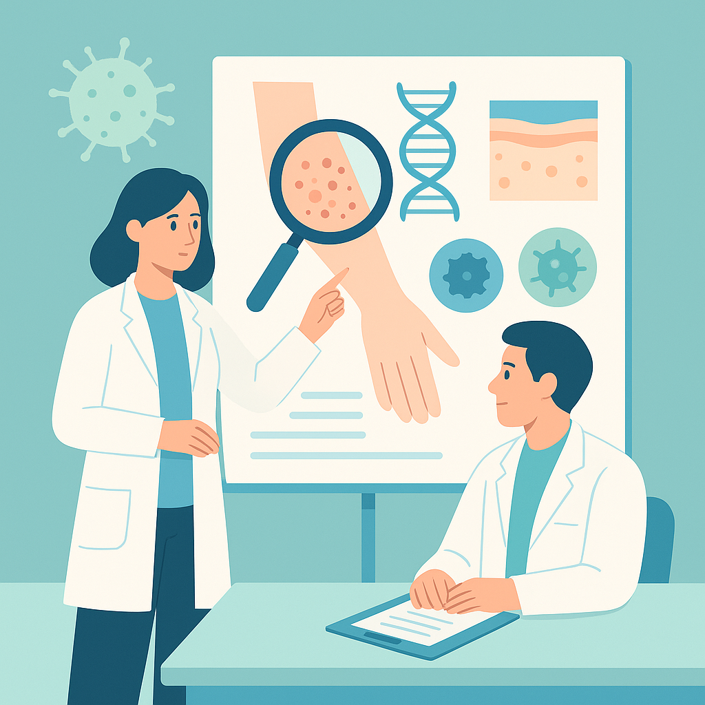 Illustration medicale - Présentation du dossier DERMATOLOGIE N°103