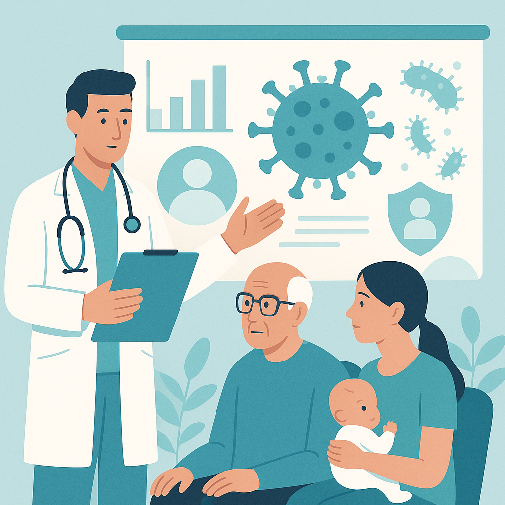 Illustration medicale - Présentation du dossier infectiologie