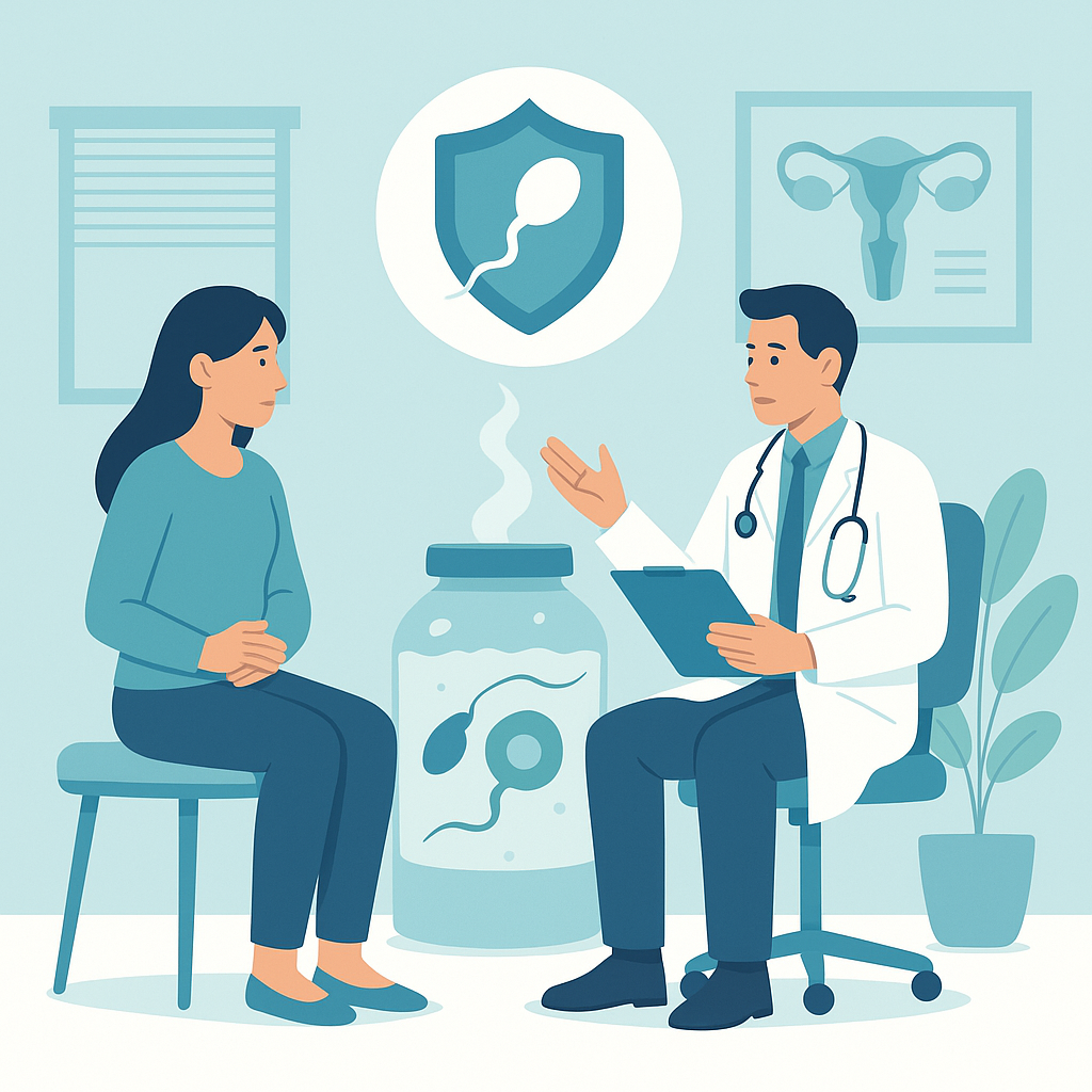 Illustration medicale - Préservation de la fertilité pour raisons médicales