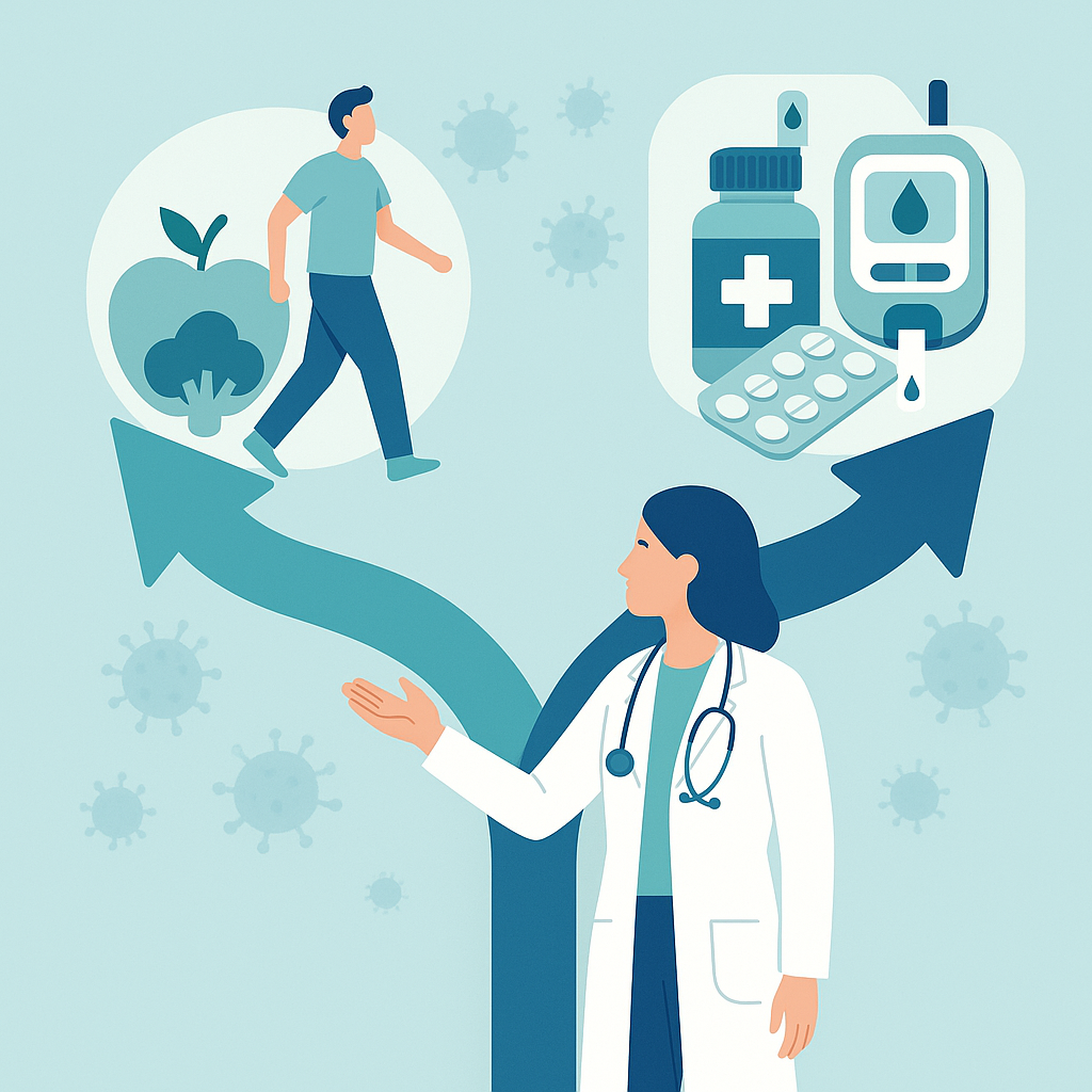 Illustration medicale - Prévenir l'épidémie du diabète : comportement ou médicament ? Ou pourquoi le diabète de type 2 ne devrait pas exister