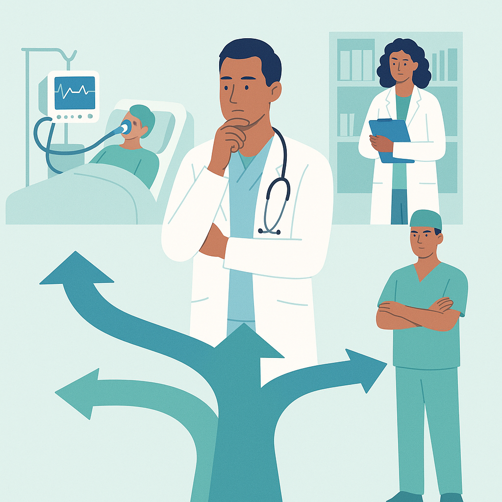 Illustration medicale - Quelle(s) carrière(s) pour le réanimateur ?