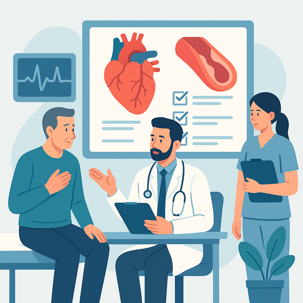 Illustration medicale - Recommandations de prise en charge dans les syndromes coronaires aiguës