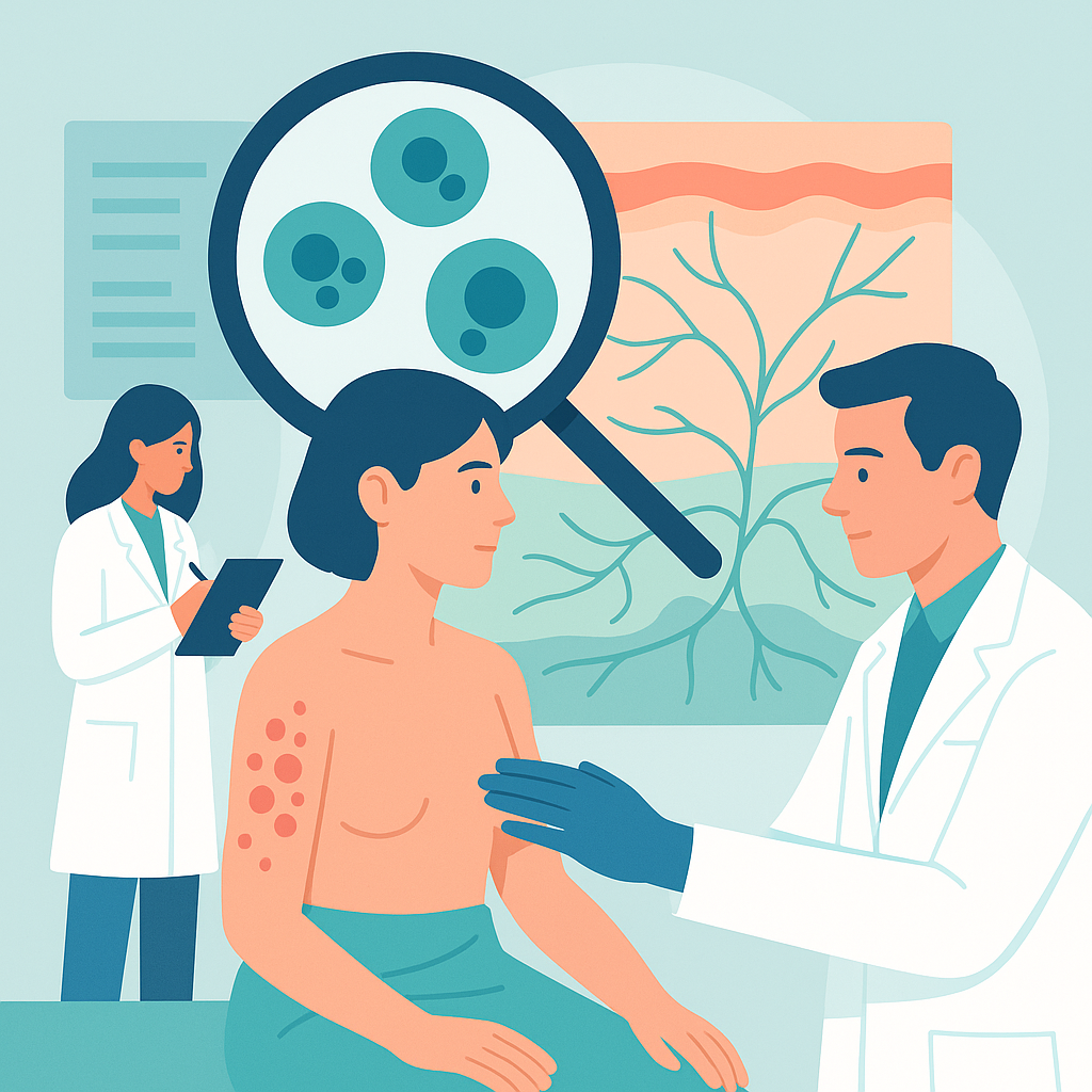 Illustration medicale - Spécificité des lymphomes cutanés