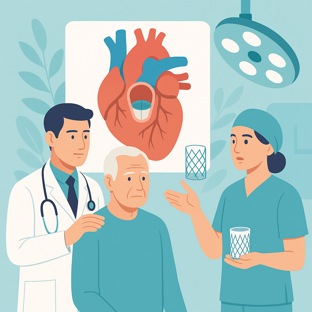Illustration medicale - Sténose aortique : TAVI ou chirurgie ?