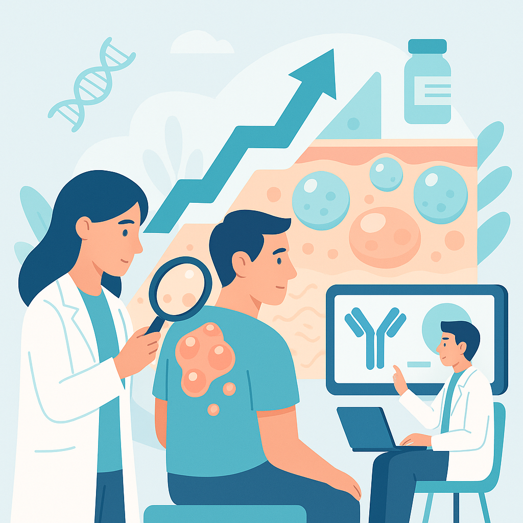 Illustration medicale - Traitement des dermatoses bulleuses auto-immunes : 20 ans de progrès