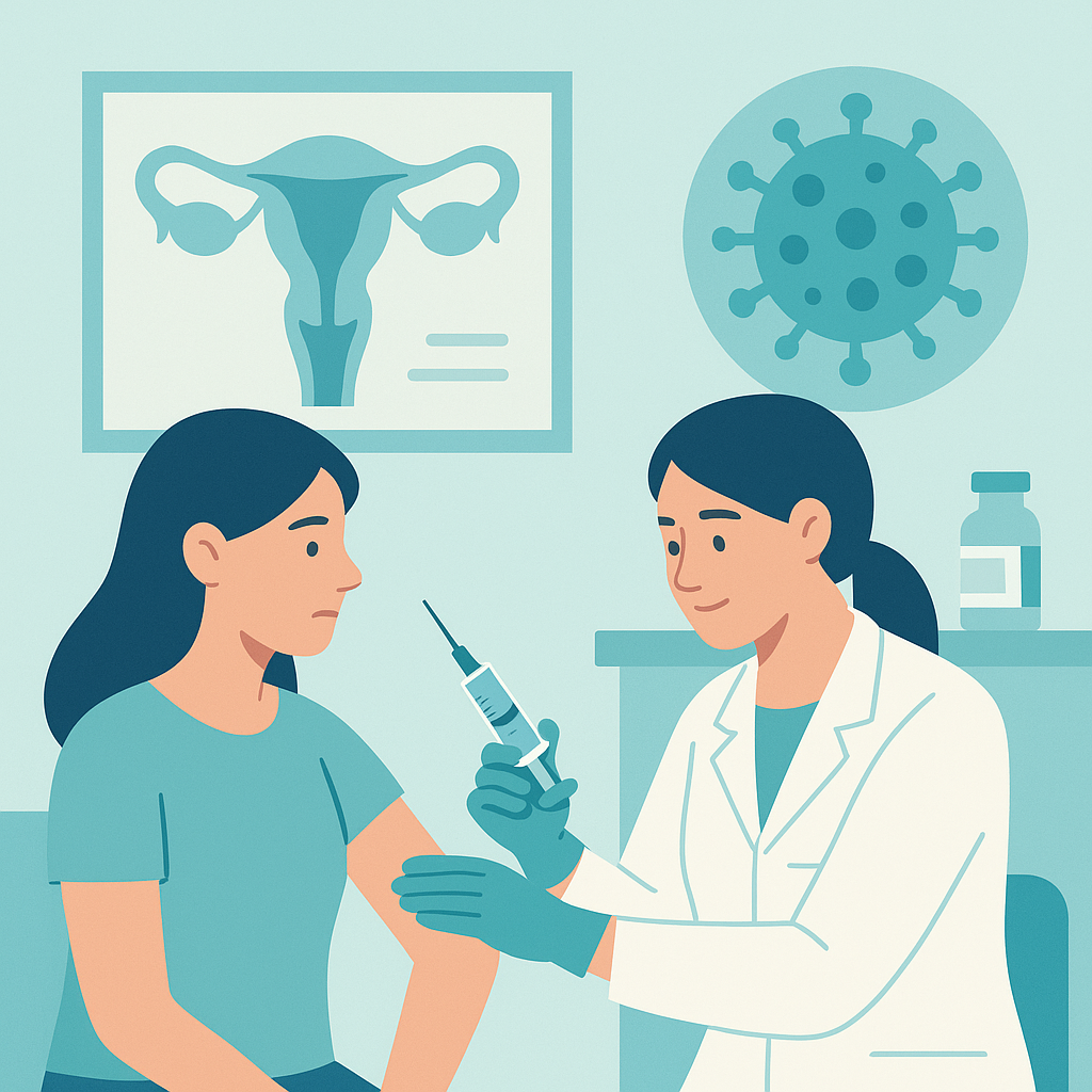 Illustration medicale - Un vaccin ignoré contre le cancer du col