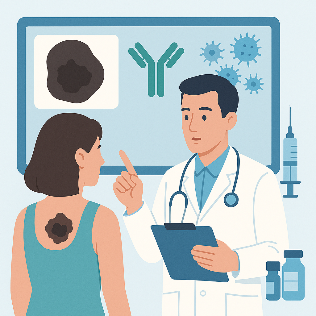 Illustration medicale - Up to date dans le mélanome cutané